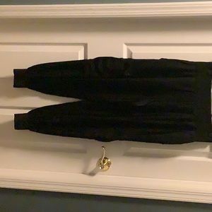 Tous les jours black satin pants